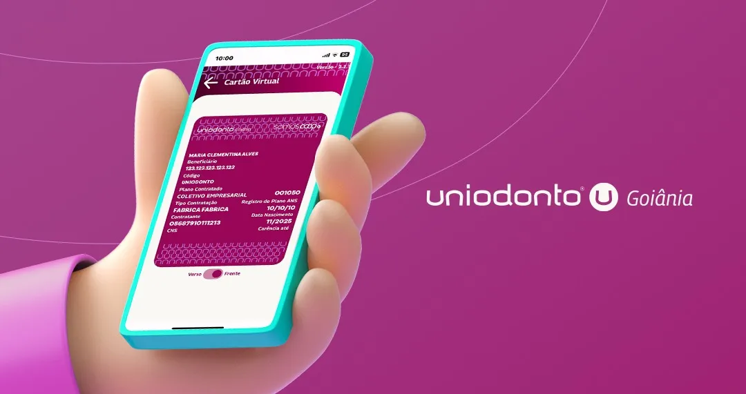 Como acessar o cartão virtual do beneficiário da Uniodonto Goiânia?